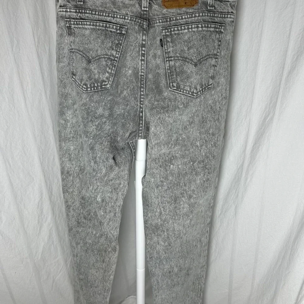 Vintage‎ Levis 550 Acid Wash Jeans Men's 34 x 32 Gray 1980s Western 80s USA Made